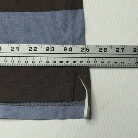 Daniel Cremieux Mens Long Sleeved Striped Shirt Blue Brown Size XL - Picture 5 of 10